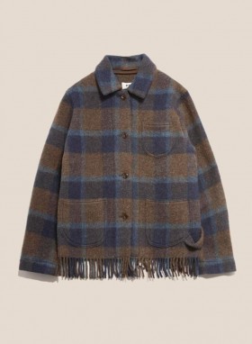 Labour Chore Blanket Wool Jacket Brown Multi | Women’s YMC