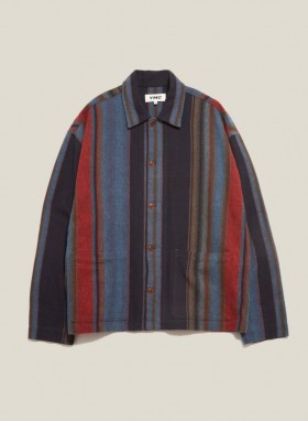 PJ Cotton Overshirt Blue Multi | Men’s YMC