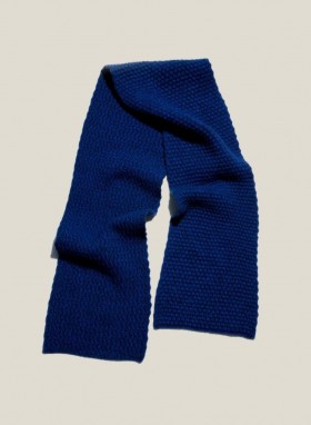 Popcorn Wool Scarf Blue Marl | Men’s YMC
