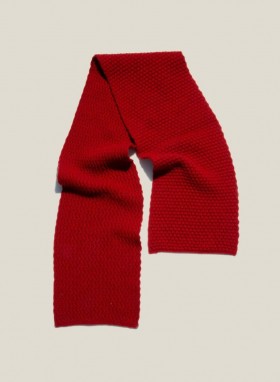 Popcorn Wool Scarf Red Marl | Men’s YMC