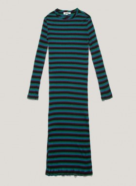 Raindrops Cotton Stripe Dress Multi | Women’s YMC
