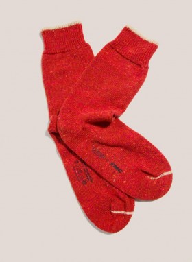 Tipping Wool Sock Red | Women’s YMC