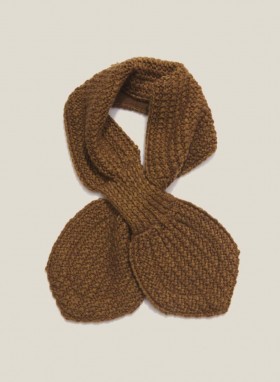 Wool Knitted Scarf Brown | Men’s YMC