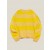 Jets Stripe Crew Neck Jumper Yellow Sand | Women’s YMC