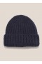  Gorro Cableami de Mohair Azul Marinho | Masculino YMC