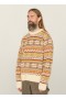  Suéter Duke Fair Isle com gola redonda, creme multicolorido | Masculino YMC