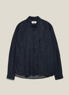  Camisa jeans Earth Curtis azul índigo escuro | Masculina YMC