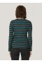  Esőcseppek pamut csíkos felső multiszínű | Női YMC