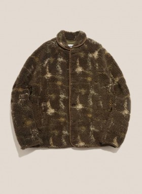  Férfi strand jacquard polár dzseki barna multiszínű | YMC