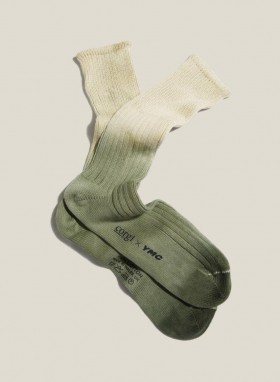  Dip Dye pamut zokni, zöld | Női YMC