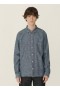  Earth Curtis Chambray-skjorte i lys indigo | Herre YMC