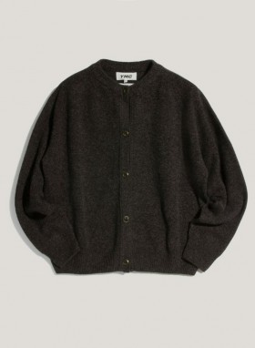  Atomic Wool Cardigan Svart Marl | Dame YMC