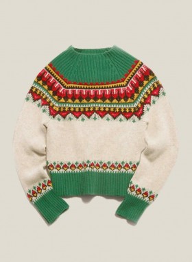 Trees Intarsia Strikkegenser Multi | Dame YMC