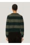  Sweter Jets Stripe Crew Neck w kolorze zielonym | Damski YMC
