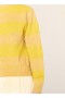  Sweter Jets Stripe Crew Neck w kolorze żółtym i piaskowym | Damski YMC
