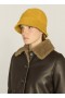  Czapka Gilligan z recyklingowanego polaru w kolorze żółtym | Damska YMC