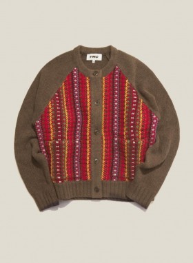  Kardigan w paski Atomic Wool Multi | Damski YMC