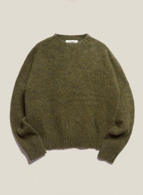  Sweter Jets Crew Neck w kolorze ciemnozielonym | Damski YMC