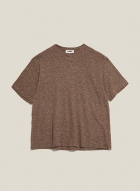  Koszulka Triple T-shirt w kolorze brązowym i ecru | YMC damska