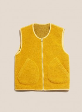 Kamizelka Utah Recycled Fleece Yellow | Damska YMC