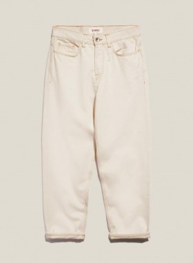  Dámske džínsy Earth Tearaway Selvedge Denim Jean v ecru farbe | YMC