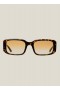  Gafas de sol biodegradables Caitlin, color carey oscuro con degradado dorado | Modelo YMC para hombre