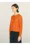  Cárdigan de punto Foxtail naranja | YMC para mujer