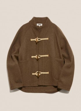  Chaqueta tipo duffle de lana Erkin Melton, color marrón | YMC para hombre