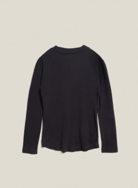  Camiseta negra de algodón resistente a la lluvia | YMCA para mujer