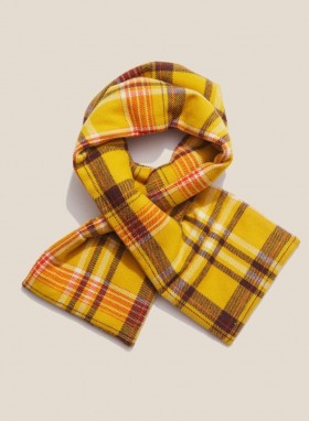  Bufanda de lana amarilla multicolor | YMC para hombre