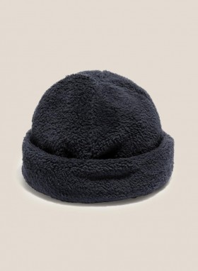  Cableami Boa Fleece Hat Navy | Mænds YMC
