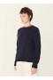  Jets Crew Neck Jumper Navy | Dames YMC