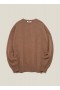  Suedehead Crew Neck Jumper Bruin | Heren YMC