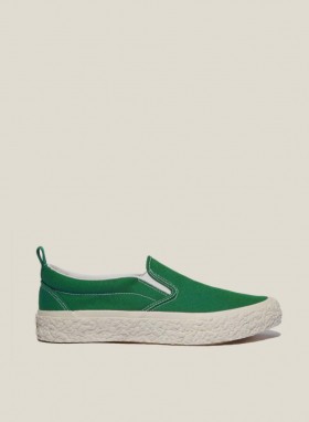  Gevulkaniseerde instapsneakers voor dames, groen | YMC voor dames