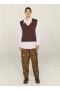  Gilet en maille marron Heidi Wolf | YMC pour femmes