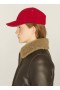  Casquette de baseball rouge en polaire recyclée | YMC pour femmes