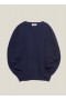  Pull Suedehead à col rond bleu marine | Homme YMC