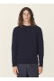  Pull Suedehead à col rond bleu marine | Homme YMC