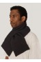  Écharpe texturée à fentes noires | YMC pour hommes