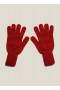  Gants en laine rouge chiné pour femmes | YMC pour femmes