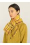  Écharpe en laine à fentes jaune multicolore | Femme YMC