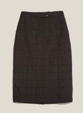  Jupe Alina noire à bourrelets | YMC Femme