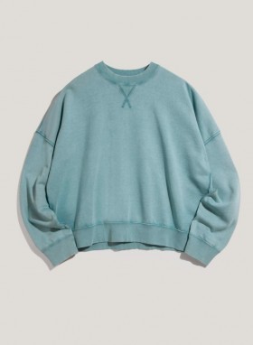 Sweat-shirt en coton bouclé Almost Grown bleu | YMC pour femmes