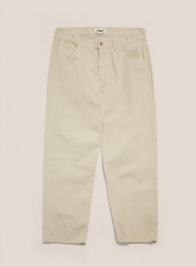  Jean en velours côtelé écru Bez | Homme YMC