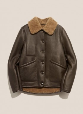  Veste en cuir Brainticket Mk2 marron | Femme YMC