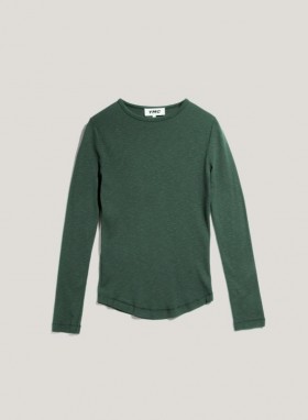  T-shirt à manches longues Charlotte vert | Femme YMC