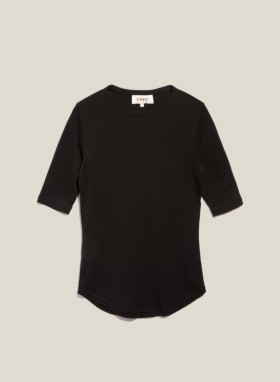  T-shirt à manches courtes Earth Charlotte noir | YMC pour femmes
