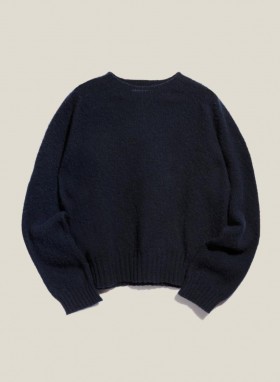  Pull col rond Earth Jets bleu marine | Femme YMC