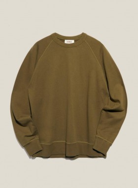  Sweat-shirt Earth Shrink Olive | Homme YMC