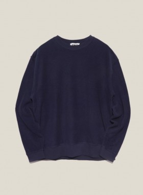  Sweat-shirt polaire Fauss bleu marine | YMC pour hommes